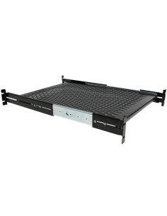 StarTech.com Ripiano scorrevole per montaggio a rack profondità regolabile con fessure 2U – 22.7kg