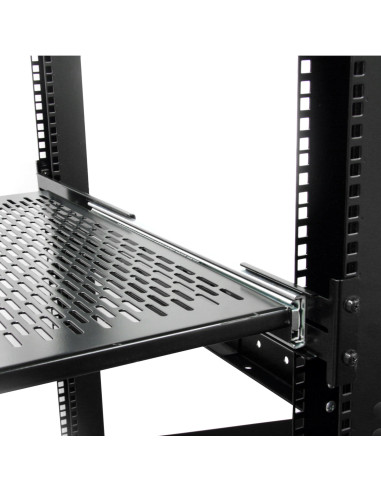 StarTech.com Ripiano scorrevole per montaggio a rack profondità regolabile con fessure 2U – 22.7kg