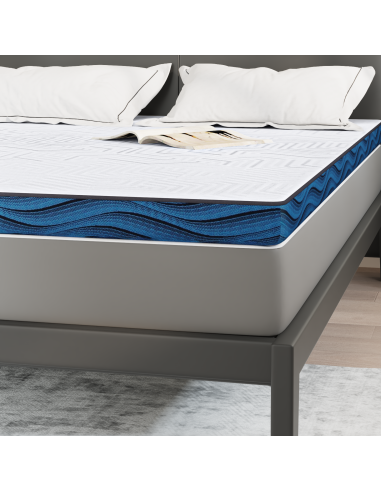 Topper per materasso Bianco 140 x 190 cm Tessuto Jacquard