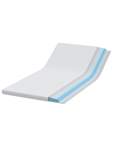 Topper per materasso Bianco 90 x 200 cm Tessuto Jacquard