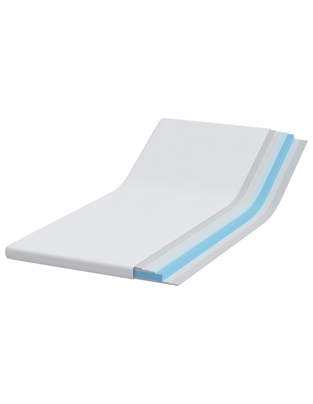 Topper per materasso Bianco 120 x 200 cm Tessuto Jacquard