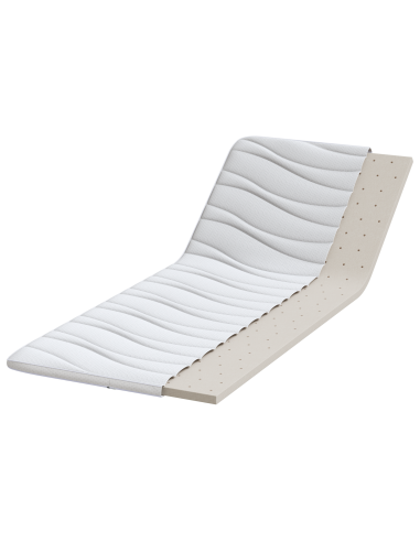 Topper per materasso Bianco 80 x 200 cm Tessuto a maglia