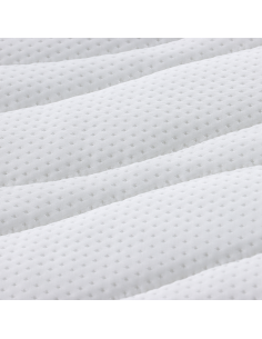 Topper per materasso Bianco 80 x 200 cm Tessuto a maglia 2