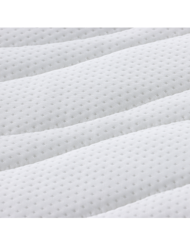 Topper per materasso Bianco 100 x 200 cm Tessuto a maglia