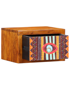 Armadio da Notte con cassetto Marrone 35 x 30 x 22 cm 2