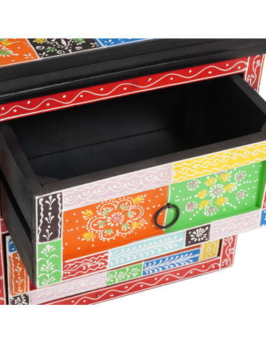 Armadio da Notte con cassetto 2 pcs Multicolore 40 x 30 x 40 cm