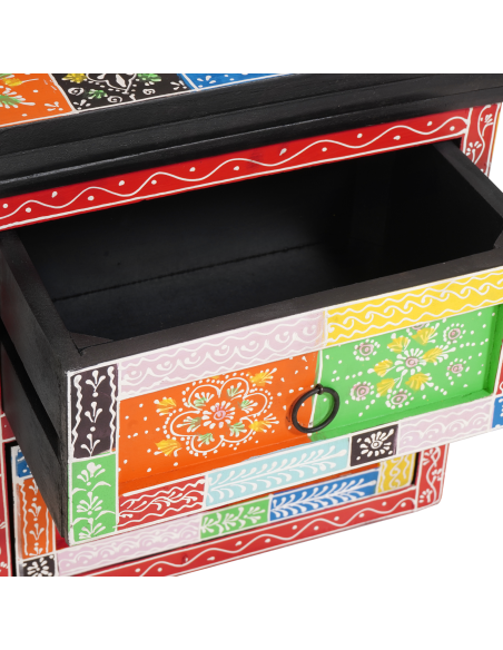 Armadio da Notte con cassetto Multicolore 40 x 30 x 40 cm