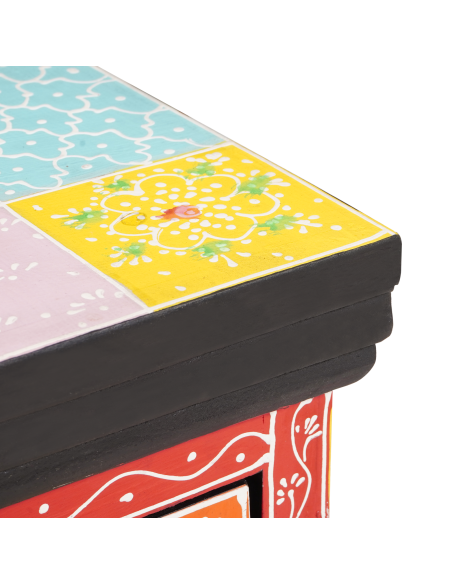 Armadio da Notte con cassetto Multicolore 40 x 30 x 40 cm