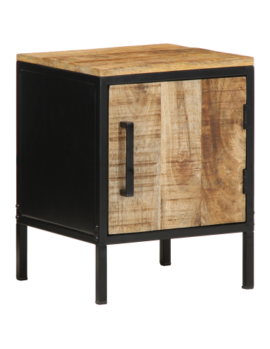 Armadio da Notte 2 pcs Marrone e Nero 30 x 30 x 40 cm