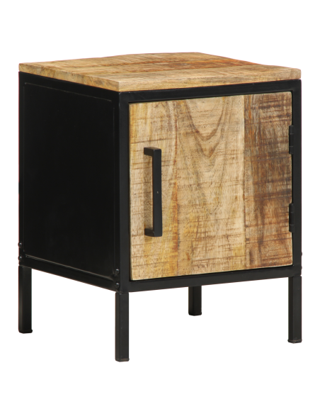 Armadio da Notte 2 pcs Marrone e Nero 30 x 30 x 40 cm