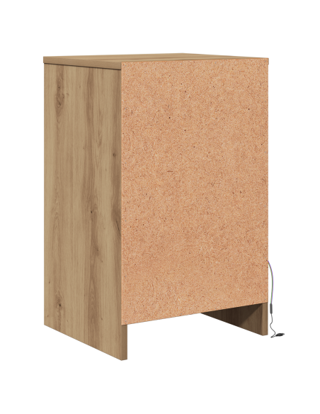 Armadio da Letto LED 2 pcs rovere artigianale 38 x 34 x 61 cm