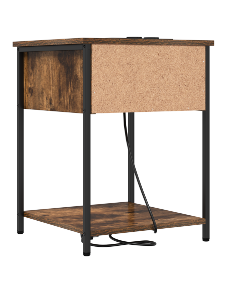 Armadio da Notte Rovere fumo 42 x 41 x 56 cm Legno multistrato