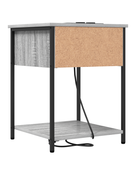 Armadio da Notte con cassetto Grigio sonoma 42 x 41 x 56 cm