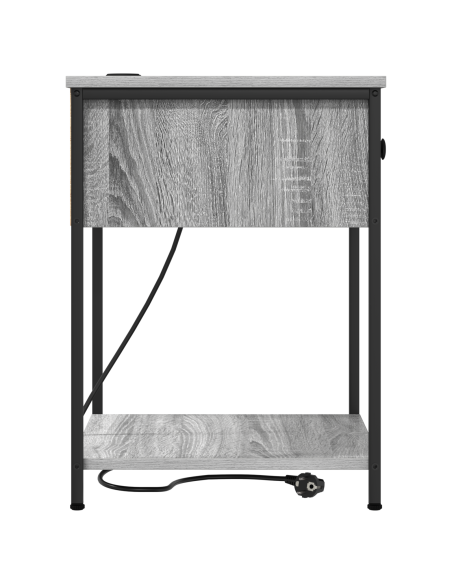 Armadio da Notte con cassetto Grigio sonoma 42 x 41 x 56 cm
