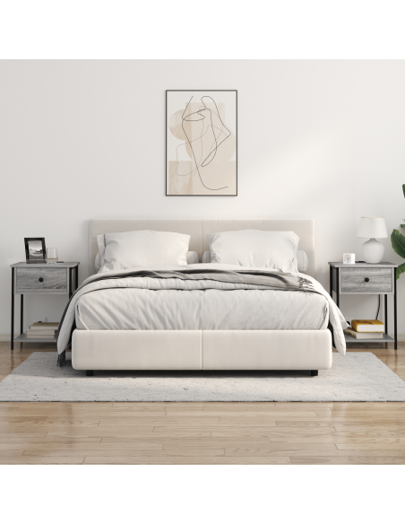 Armadio da Notte con cassetto Grigio sonoma 42 x 41 x 56 cm