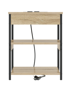 Armadio da Notte 2 pcs Rovere Sonoma 41 x 31 x 51 cm 2