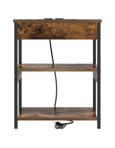 Armadio da Notte Rovere fumé 41 x 31 x 51 cm Legno multistrato