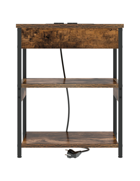 Armadio da Notte Rovere fumé 41 x 31 x 51 cm Legno multistrato