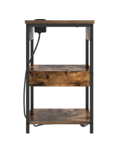 Armadio da Notte Rovere fumé 41 x 31 x 51 cm Legno multistrato 2