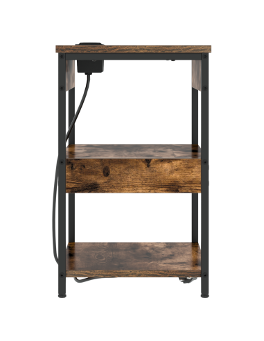 Armadio da Notte Rovere fumé 41 x 31 x 51 cm Legno multistrato