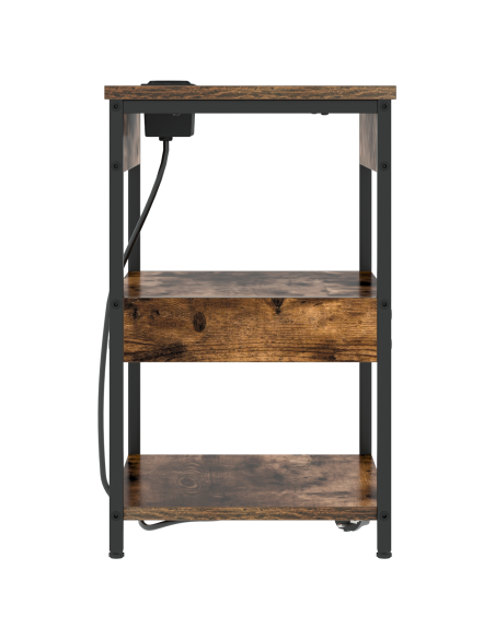 Armadio da Notte Rovere fumé 41 x 31 x 51 cm Legno multistrato