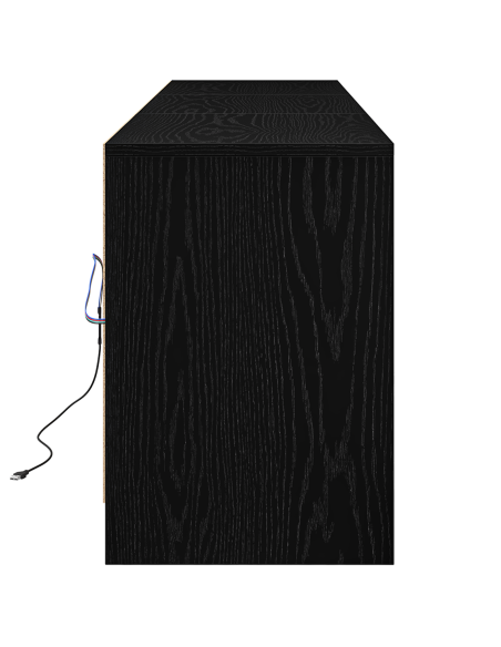 Mobile TV Nero 182 x 34 x 50 cm Legno multistrato