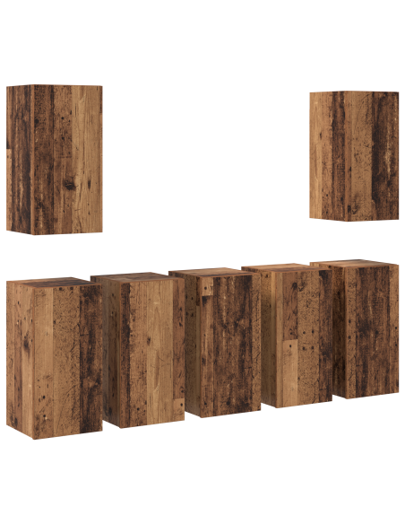Set mobile TV 7 pcs Legno vecchio 30.5 x 30 x 60 cm