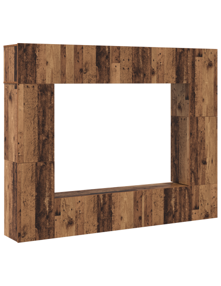 Set mobile TV 8 pcs Legno vecchio 80 x 30 x 30 cm