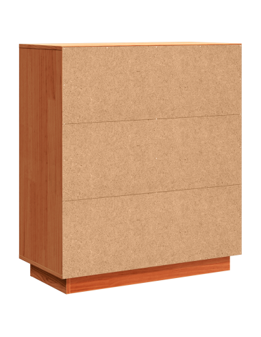 Credenza Marrone cerato 70 x 34 x 80 cm Pino massello