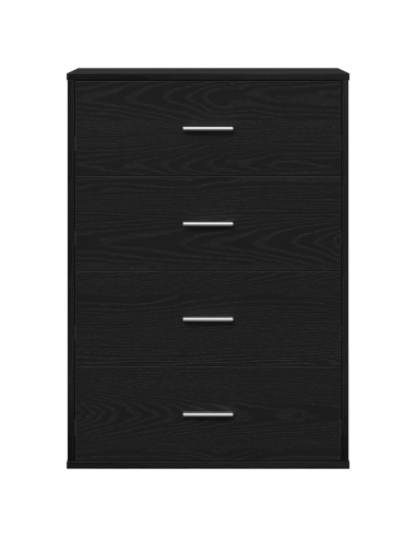 Credenza Rovere Nero 60 x 31 x 84 cm Legno multistrato