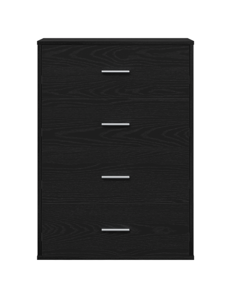 Credenza con cassetto Rovere nero 60 x 31 x 84 cm Truciolare