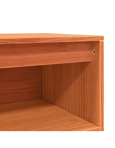 Credenza Marrone cerato 70 x 34 x 80 cm Pino massello