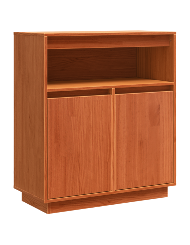 Credenza Marrone cerato 70 x 34 x 80 cm Pino massello