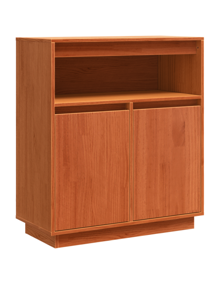 Credenza Marrone cerato 70 x 34 x 80 cm Pino massello