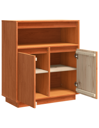 Credenza Marrone cerato 70 x 34 x 80 cm Pino massello