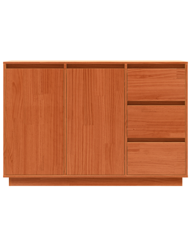 Credenza Rovere Marrone 111 x 34 x 75 cm Pino massello