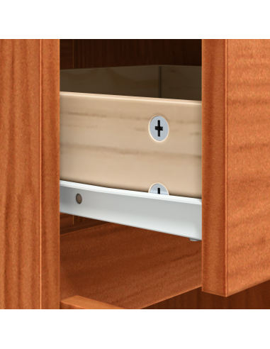 Credenza Marrone cerato 110 x 34 x 75 cm Pino massello