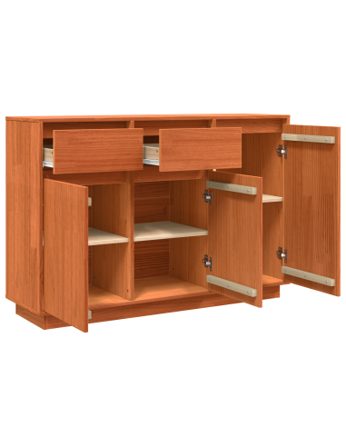 Credenza Marrone cerato 110 x 34 x 75 cm Pino massello