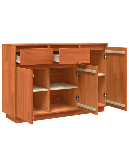 Credenza Marrone cerato 110 x 34 x 75 cm Pino massello