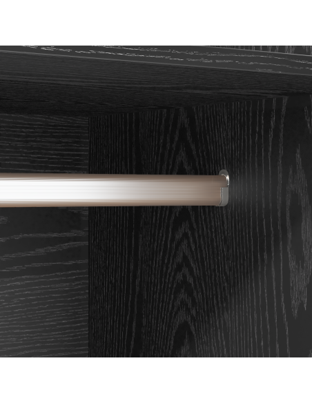 Guardaroba Rovere nero 50 x 50 x 200 cm Legno multistrato