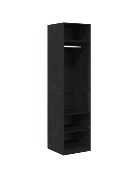 Guardaroba Rovere nero 50 x 50 x 200 cm Legno multistrato