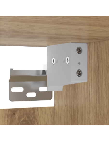 Set mobile TV 6 pcs Marrone 221 x 30 x 180 cm Legno multistrato