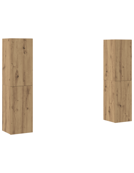 Set mobile TV 4 pcs rovere artigianale 30.5 x 30 x 60 cm