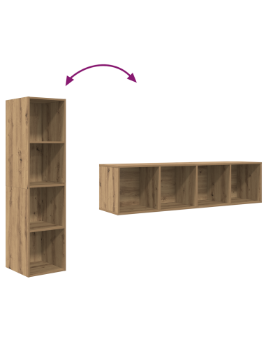 Set mobile TV 2 pcs Marrone 37 x 37 x 142,5 cm