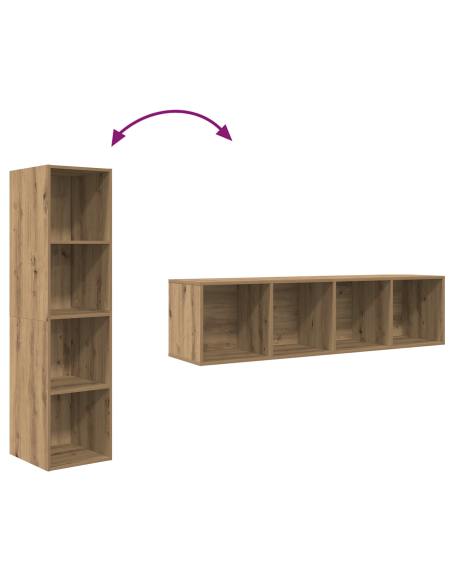 Set mobile TV 2 pcs Marrone 37 x 37 x 142.5 cm