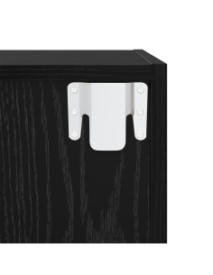 Set mobile TV 4 pcs Nero 37 x 37 x 142,5 cm Legno multistrato 2