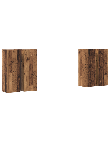 Set mobile TV 4 pcs Legno vecchio 30.5 x 30 x 90 cm
