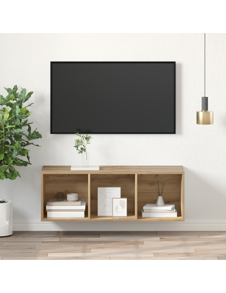 Mobile TV rovere artigianale 37 x 37 x 107 cm Legno multistrato