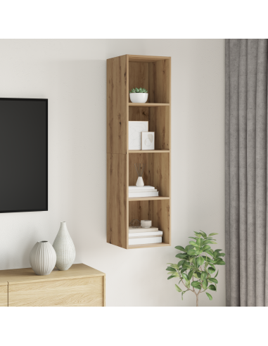 Set mobile TV Rovere artigianale 37 x 37 x 142,5 cm