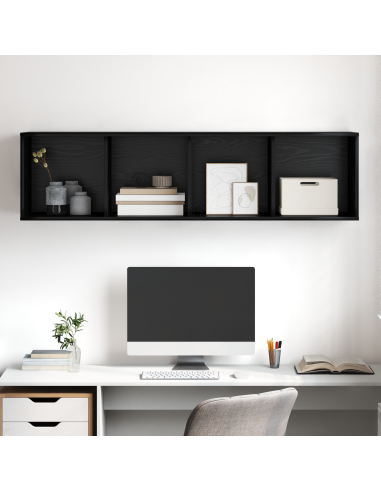 Set mobile TV Rovere Nero 37 x 37 x 142,5 cm Legno multistrato